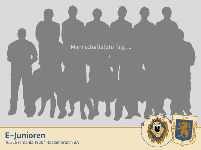 E-Junioren Mannschaftsfoto