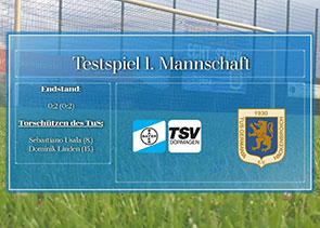 1. Mannschaft gewinnt Testspiel mit 2:0