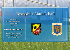 Testspiele gegen den FC Zons und die SG Rommerskirchen/Gilbach