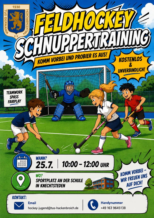Feldhockey Schnuppertraining
