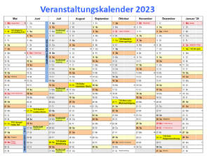 Veranstaltungskalender 2023/2024