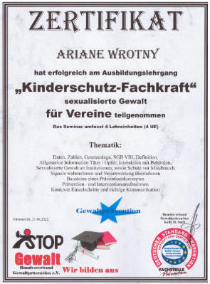 Präventionsbeauftragte Ariane Wrotny