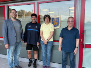 Foto (v.l.n.r.): André Heryschek, Burak Pekdemir, Heike Porting, Hans Dick