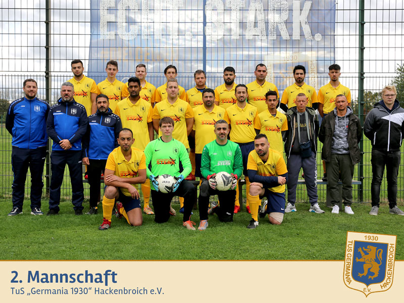 Zweite Mannschaft Mannschaftsfoto